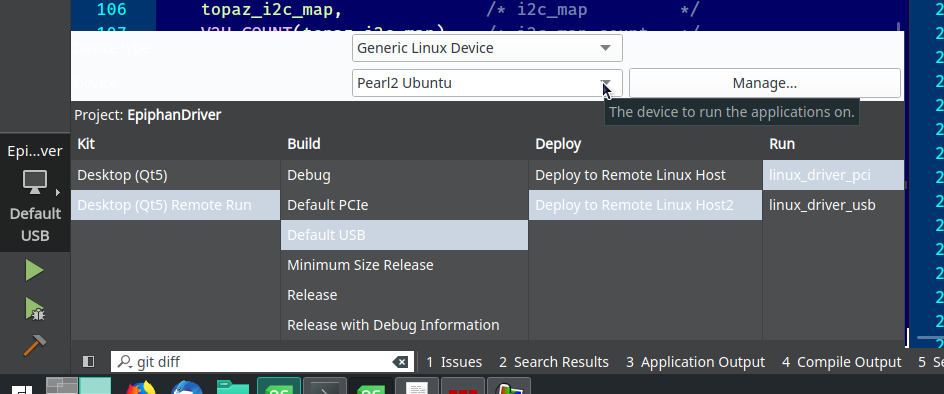 Build/Run configuration