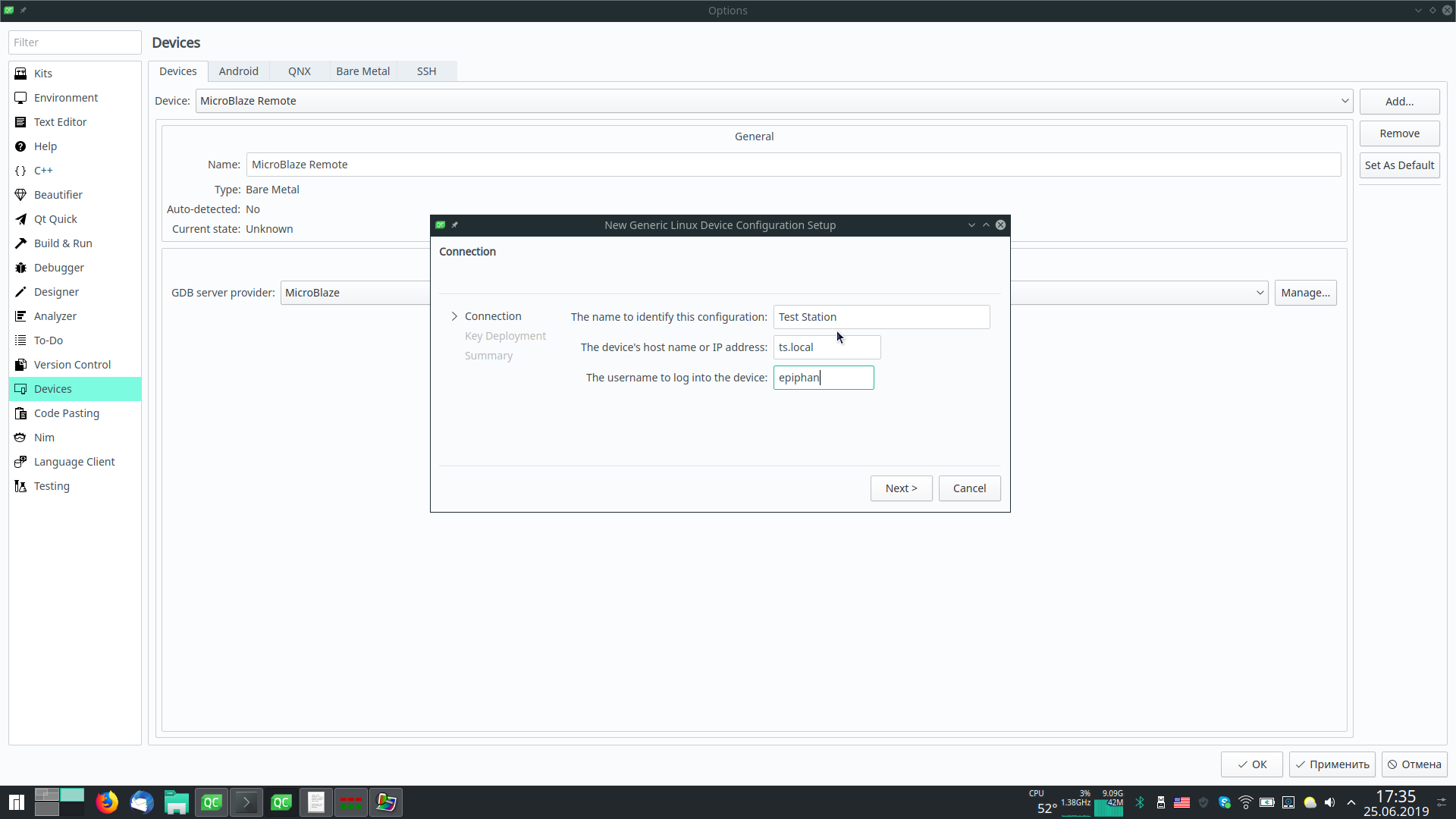 Basic Device settings